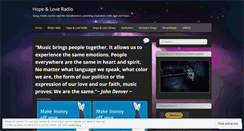 Desktop Screenshot of hopeandloveradio.com